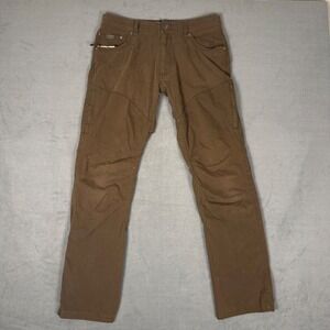 Kuhl Rydr Brown Tactical Hiking Pants Mens 32x32 Vented Crotch Knee Distressed